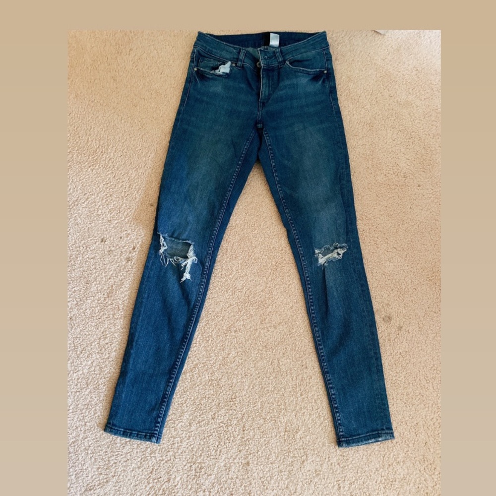 H&M ripped jeans